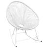 Outdoor Rocking Chair White Poly Rattan Colour white Quantity in Package 1 