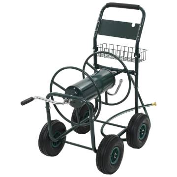 Garden Hose Trolley with 12" Hose Connector - 75m Steel