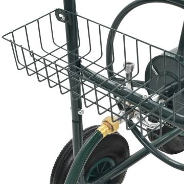 Garden Hose Trolley with 12" Hose Connector - 75m Steel