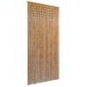 Door Curtain Bamboo 90x200 cm Colour brown Size 90 x 200 cm 