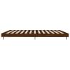 Brown Oak Bed Frame 160x200 cm | Quality Engineered Wood