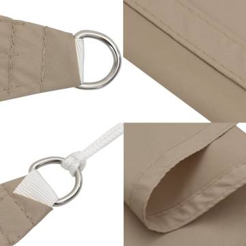 Sunshade Sail Oxford Fabric 3x6m - Taupe | HiPoMarket