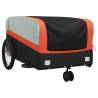 Bike Trailer Black & Orange - 45 kg Iron Cargo Trailer