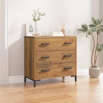 Vintage Chest of Drawers - Solid Pinewood - 75x35x70 cm