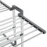 3-Tier Laundry Drying Rack with Wheels - Silver