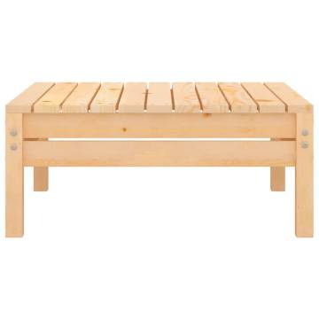 Garden Footstool Solid Pinewood - Relax Outdoors | HipoMarket