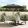 Garden Parasol with Wooden Pole Anthracite 299x240 cm Colour anthracite 