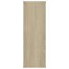 Stylish Wall Shelf in White & Sonoma Oak - 104x20x58.5 cm