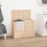 Laundry Box 88.5x44x66 cm Solid Wood Pine Colour natural Size 88.5 x 44 x 66 cm Quantity in Package 1 