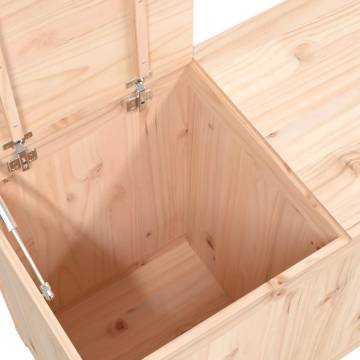 Laundry Box 88.5x44x66 cm - Solid Wood Pine Storage Solution