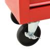 Tool Trolley with 21 Drawers - Durable Steel Red | Hipo Market