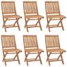 Folding Garden Chairs 6 pcs Solid Teak Wood Quantity in Package 6 Model without armrest Number of 1 