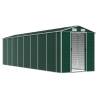 Garden Shed Green 191x725 cm | Galvanised Steel Storage