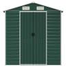 Garden Shed Green 191x725 cm | Galvanised Steel Storage