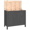 Laundry Box Grey - Solid Wood Pine | Stylish Storage Solution