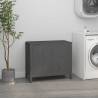 Laundry Box Grey - Solid Wood Pine | Stylish Storage Solution