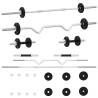 30 kg Cast Iron Barbell and Dumbbell Set for Versatile Workouts