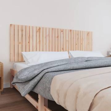 Elegant Solid Wood Pine Wall Headboard - 185x3x60 cm