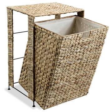 Laundry Basket 44x34x64 cm - Water Hyacinth - HipoMarket