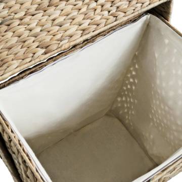 Laundry Basket 44x34x64 cm - Water Hyacinth - HipoMarket