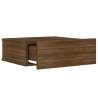 Floating Nightstands 2 pcs Brown Oak | Space-Saving Design