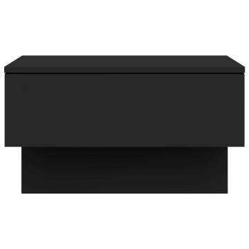 Wall-Mounted Bedside Cabinet Black | Space-Saving Design