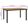 Garden Table Brown 140x90x74 cm - Stylish and Durable