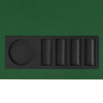 8-Player Folding Poker Tabletop - Rectangular Green