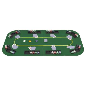 8-Player Folding Poker Tabletop - Rectangular Green