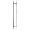 Firewood Rack Black 50x20x150 cm Steel - Durable & Stylish