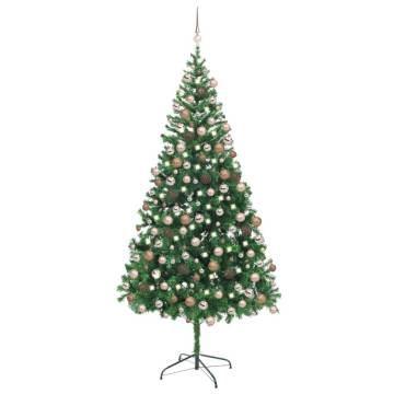 210cm Pre-lit Christmas Tree with Ball Set - HipoMarket