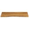 Live Edge Solid Wood Mango Table Top - 110x60 cm | Hipo Market