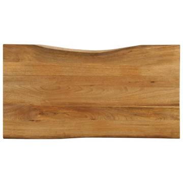 Live Edge Solid Wood Mango Table Top - 110x60 cm | Hipo Market