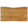 Live Edge Solid Wood Mango Table Top - 110x60 cm | Hipo Market