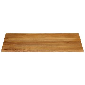 Live Edge Solid Wood Mango Table Top 90x80 cm | Hipomarket UK