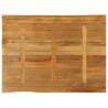 Live Edge Solid Wood Mango Table Top 90x80 cm | Hipomarket UK