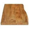 Live Edge Solid Wood Mango Table Top 80x40x3.8 cm | HipoMarket