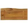 Live Edge Solid Wood Mango Table Top 80x40x3.8 cm | HipoMarket