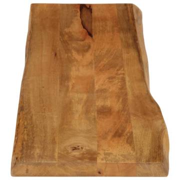 Table Top 160x40 cm Live Edge Solid Wood Mango - Hipomarket