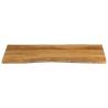 Live Edge Solid Wood Mango Table Top - 120x60cm | HipoMarket