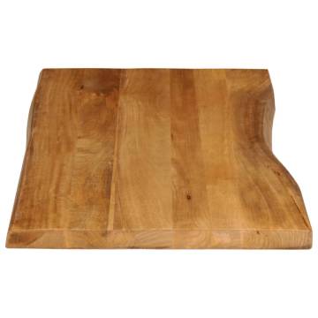 Live Edge Solid Wood Mango Table Top - 120x60cm | HipoMarket