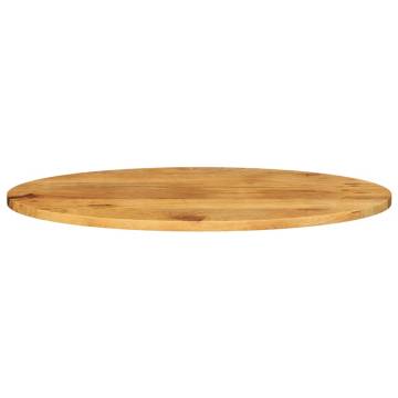 Oval Solid Wood Mango Table Top - 110x50 cm | HipoMarket