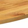 Oval Solid Wood Mango Table Top - 110x50 cm | HipoMarket