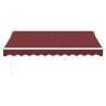 Manual Retractable Awning Burgundy 300x250 cm | HipoMarket UK