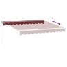 Manual Retractable Awning Burgundy 300x250 cm | HipoMarket UK