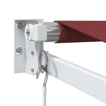 Manual Retractable Awning Burgundy 300x250 cm | HipoMarket UK