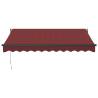 Manual Retractable Awning Burgundy 300x250 cm | Hipomarket