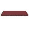 Manual Retractable Awning Burgundy 500x300 cm | Hipomarket UK