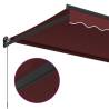 Manual Retractable Awning Burgundy 500x300 cm | Hipomarket UK