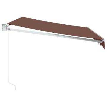 Manual Retractable Awning Brown 300x250 cm | Hipomarket